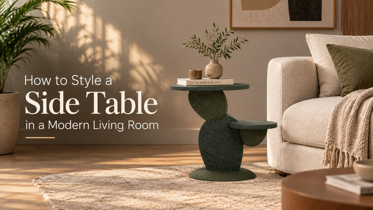 How to Style a Side Table in a Modern Living Room